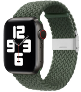 Braided nylon bandje - Groen - Geschikt voor Apple Watch 44mm / 45mm / 46mm / 49mm