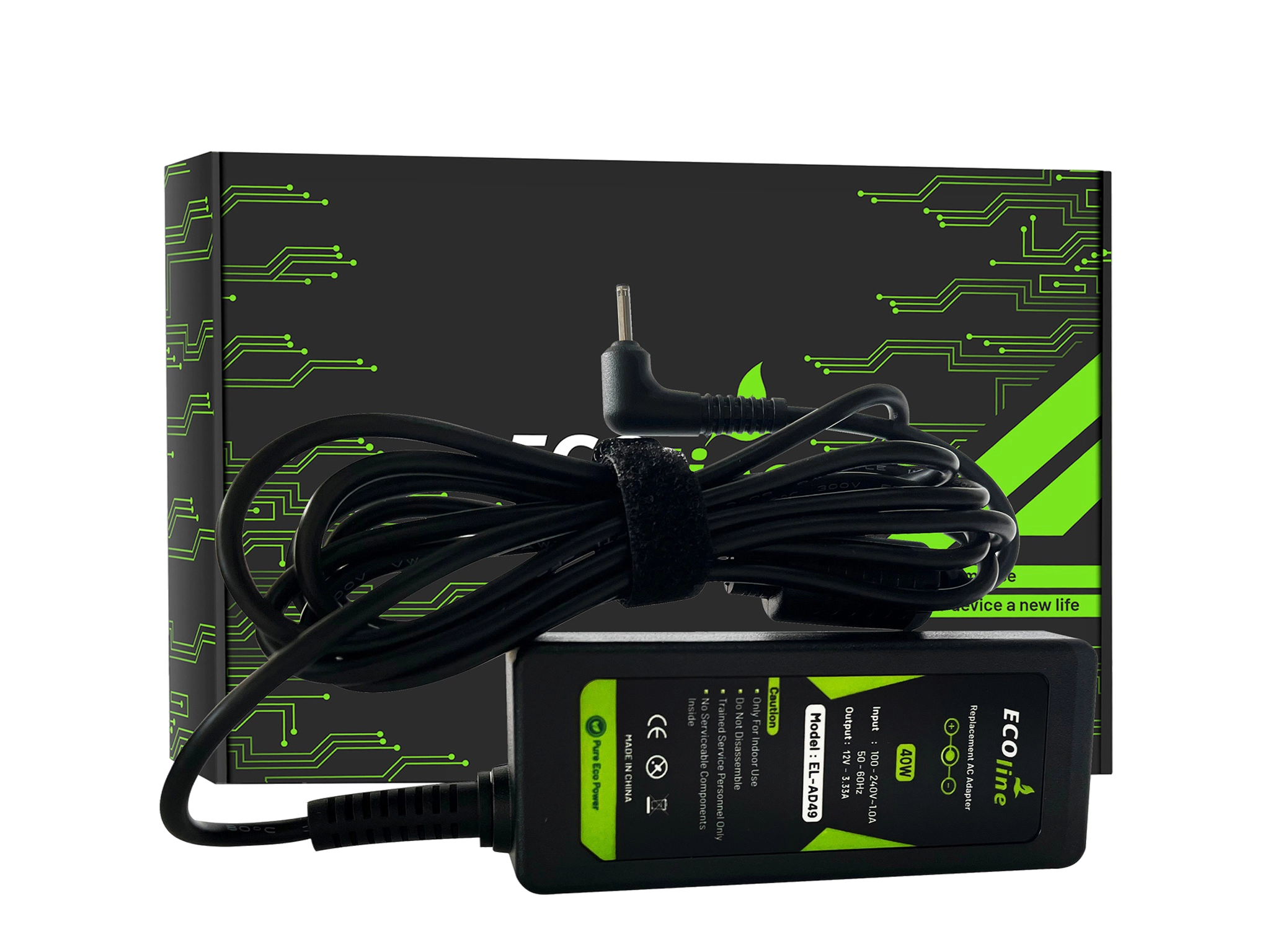 EcoLine - Oplader / AC Adapter - Compatibel Met De Samsung 303C XE303C12 500C XE500C13 500T XE500T1C 700T XE700T1C - 12V 3.33A 40W