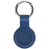 AirTag case shock series - siliconen sleutelhanger met ring - donkerblauw