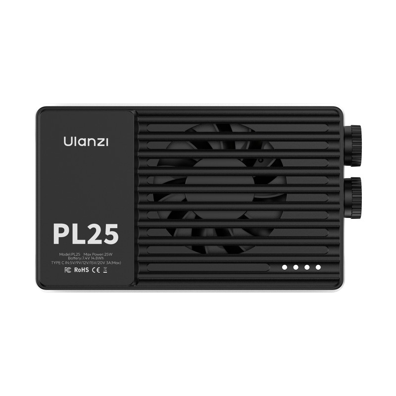 Ulanzi PL25 Panel Light bicolor 25W draagbaar paneellicht met dimbaar vermogen en 1600 lumen