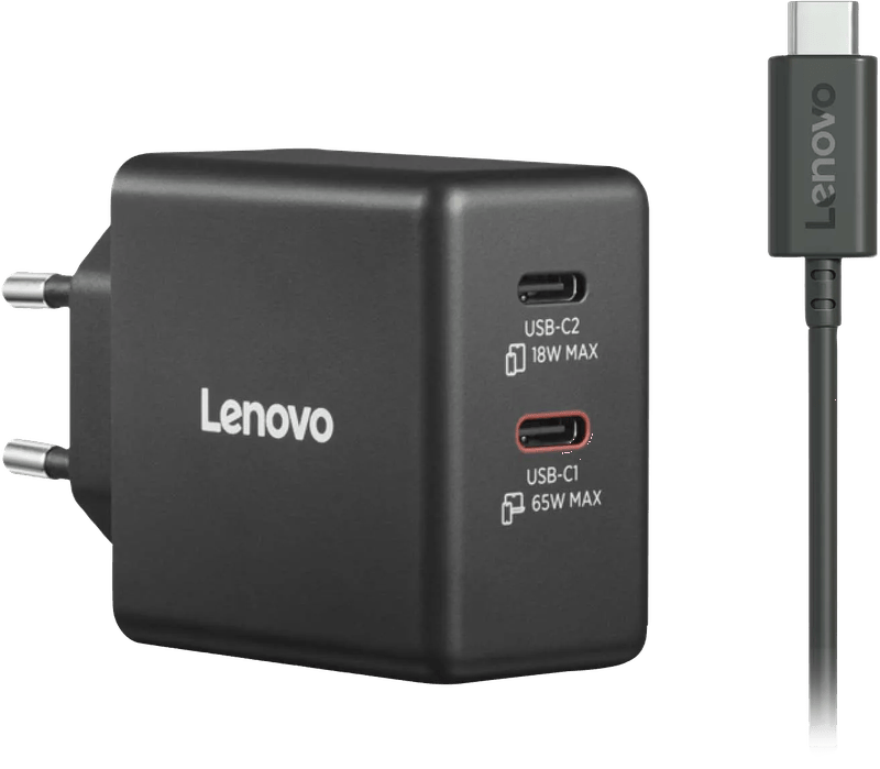 Lenovo Dual Usb C 65W GaN Oplader