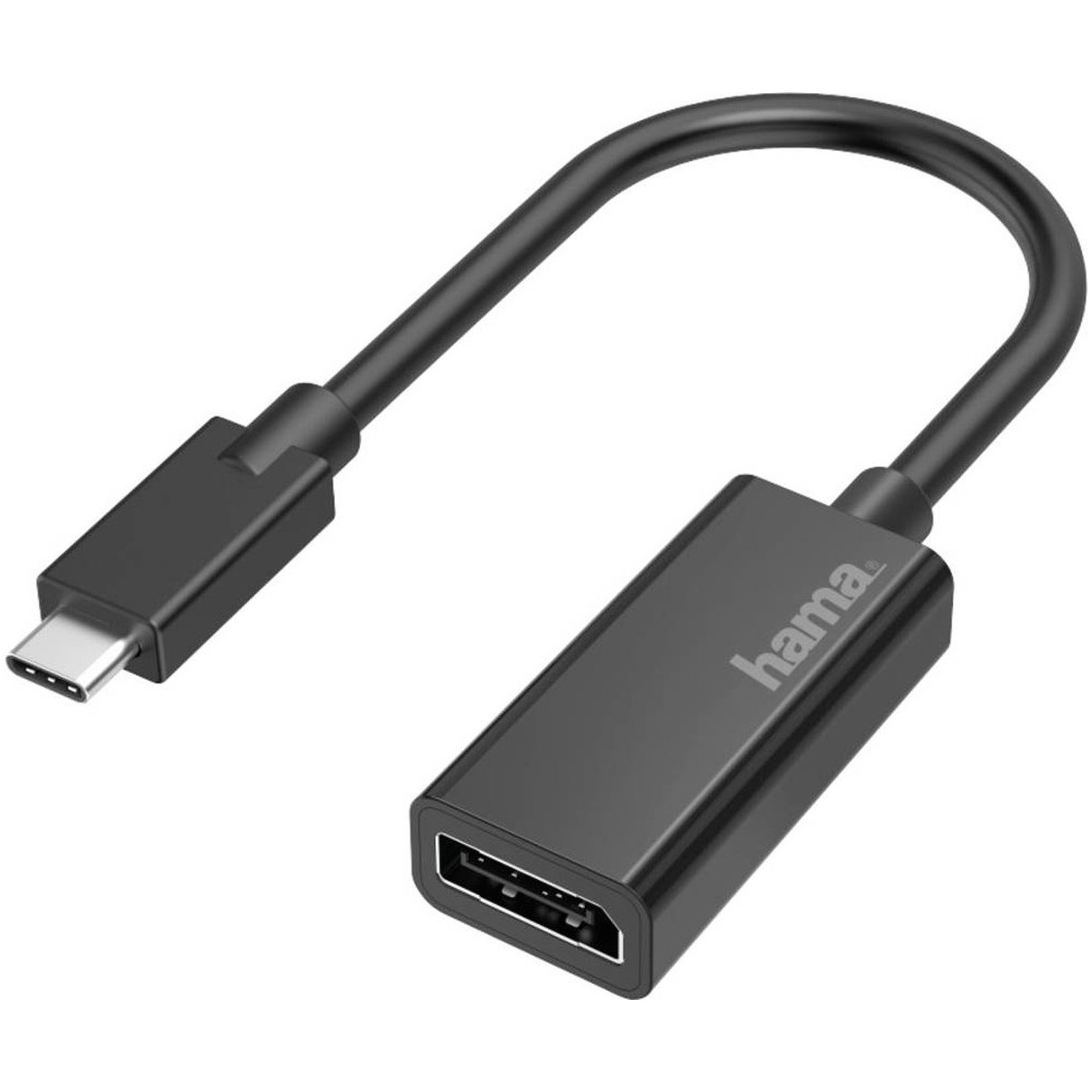 Hama Video-adapter, USB-C-stekker - DisplayPort-aansluiting, Ultra-HD 4K TV accessoire Zwart