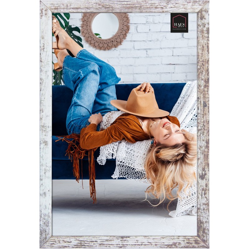 Haes Deco Houten fotolijst Avignon wit / bruin voor 1 foto formaat 20x30 - SP14730