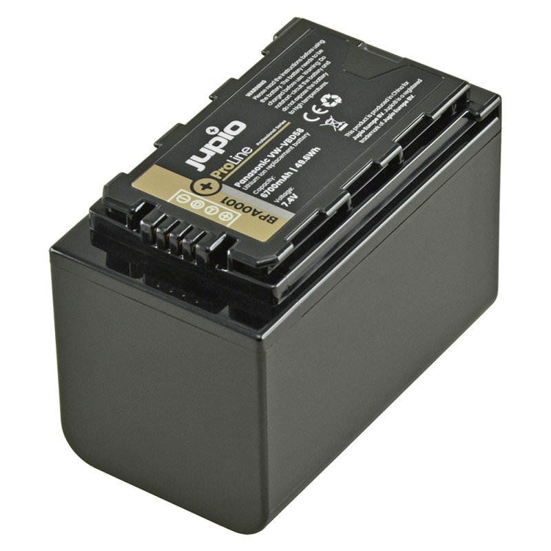 Jupio ProLine Panasonic VW-VBD58 / AG-VBR59 accu - 6.700mAh