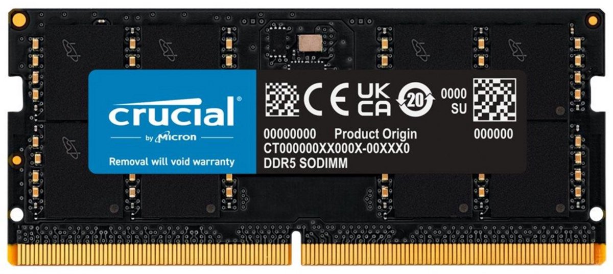 Crucial - DDR5 - module - 32 GB - SO-DIMM 262-pin - 5600 MHz / PC5-44800