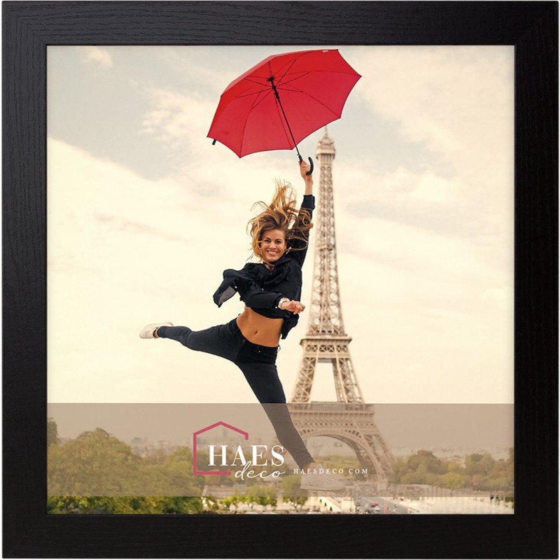 Haes Deco Houten fotolijst Paris zwart voor 1 foto formaat 30x30 - SP001301