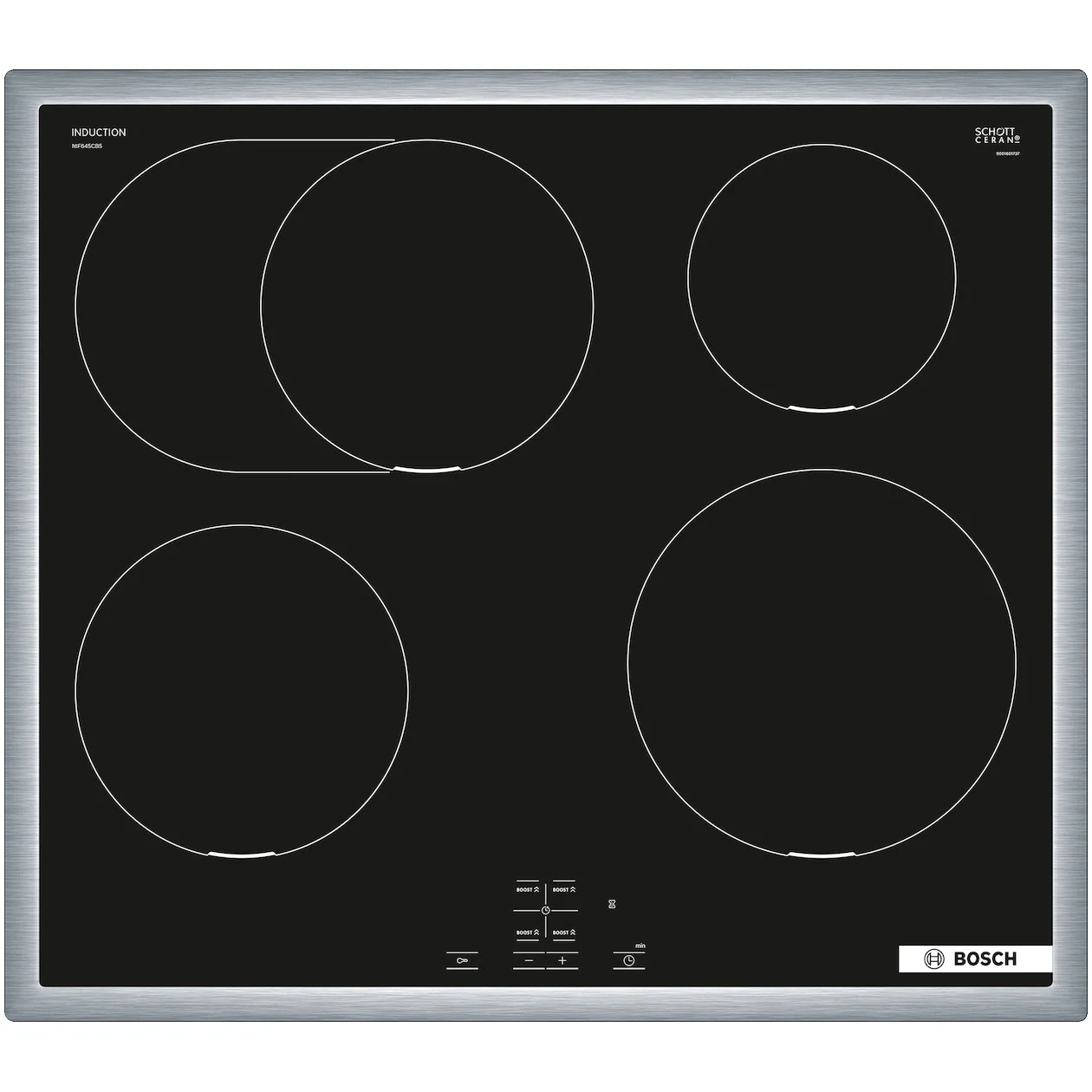 Bosch NIF645CB5E Inductie kookplaat Zwart