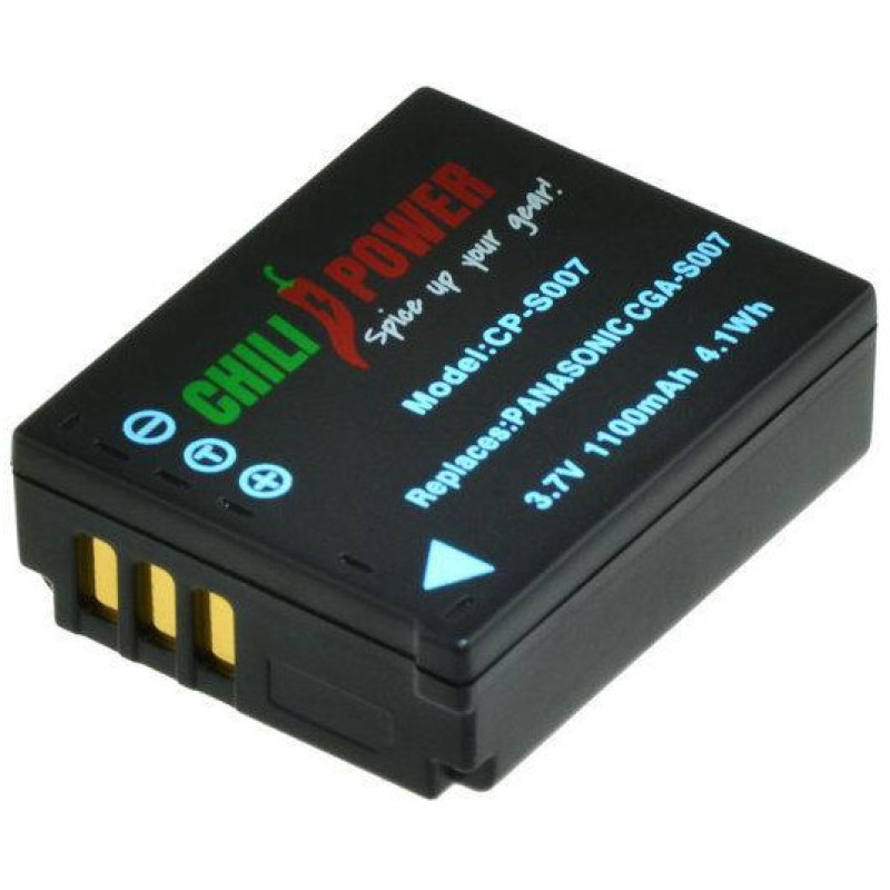 ChiliPower CGA-S007 accu voor Panasonic - 1100mAh