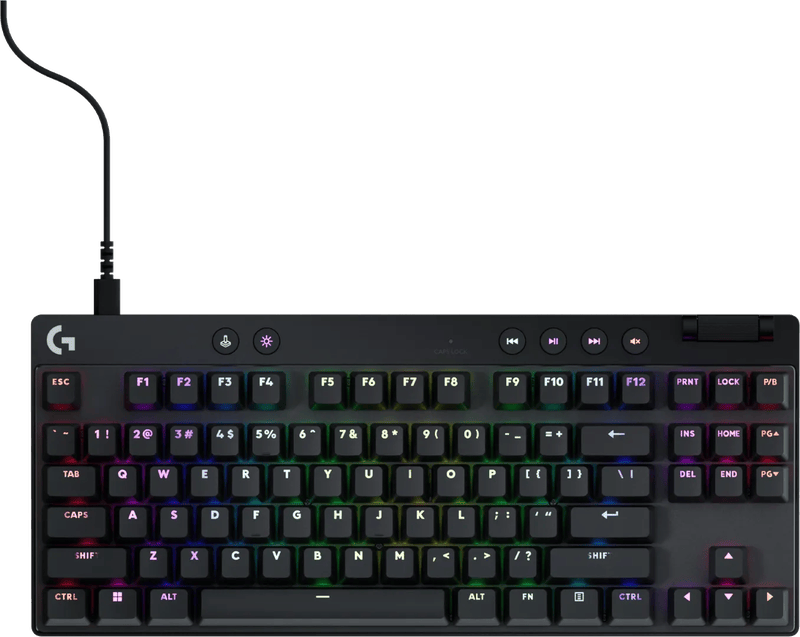 Logitech G Pro X TKL Rapid Gaming Toetsenbord Zwart Qwerty