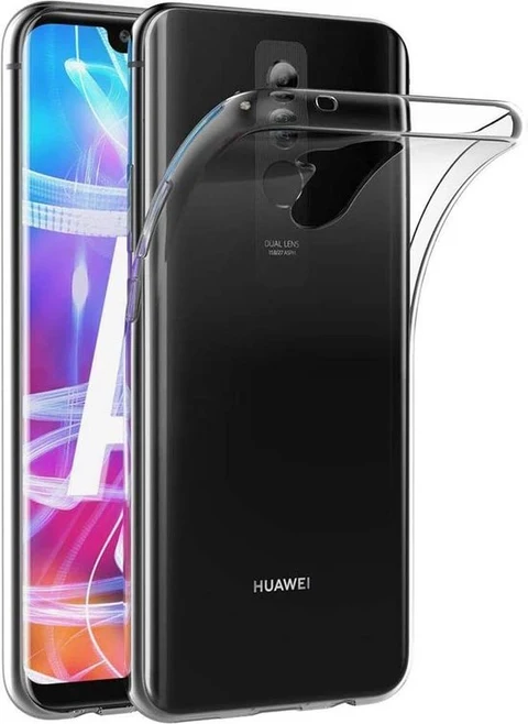 Huawei Mate 20 Lite Hoesjes - Siliconen Backcover - Transparant - Flexibel - Anti Kras