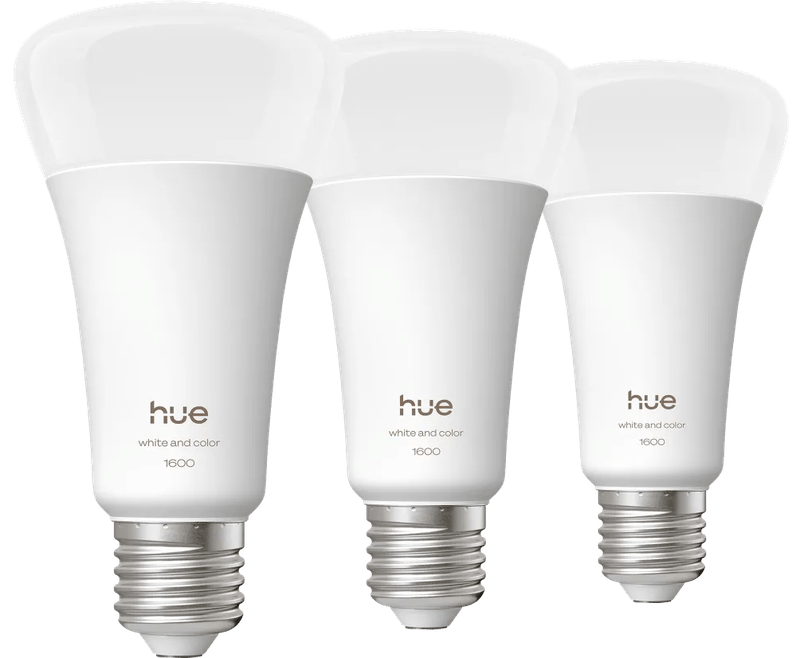 Philips Hue A67 White and Color 1600lm E27 3-Pack