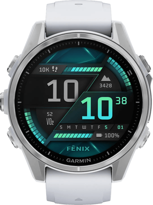 Garmin Fenix 8 Zilver/Wit 43mm
