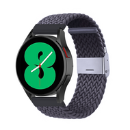 Braided nylon bandje - Donkergrijs - Huawei Watch GT 6 / GT 7 / GT 6 pro / GT 7 pro - 46mm