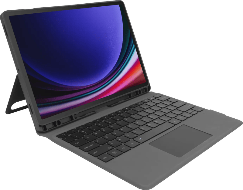 BlueBuilt Samsung Galaxy Tab S9 FE Plus/S10 Plus Toetsenbord Hoes QWERTY Zwart