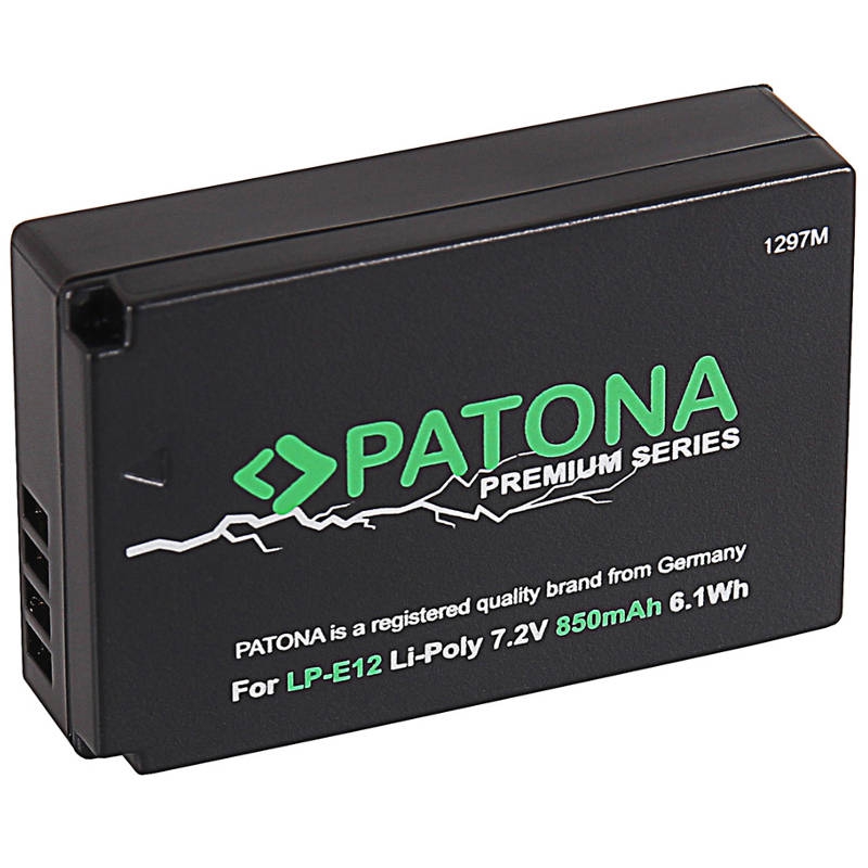 Canon LP-E12 accu (Patona Premium)
