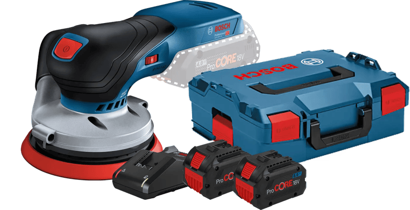 Bosch Professional GEX 18V-125 8,0 Ah ProCORE Accu (2x) Starterspakket