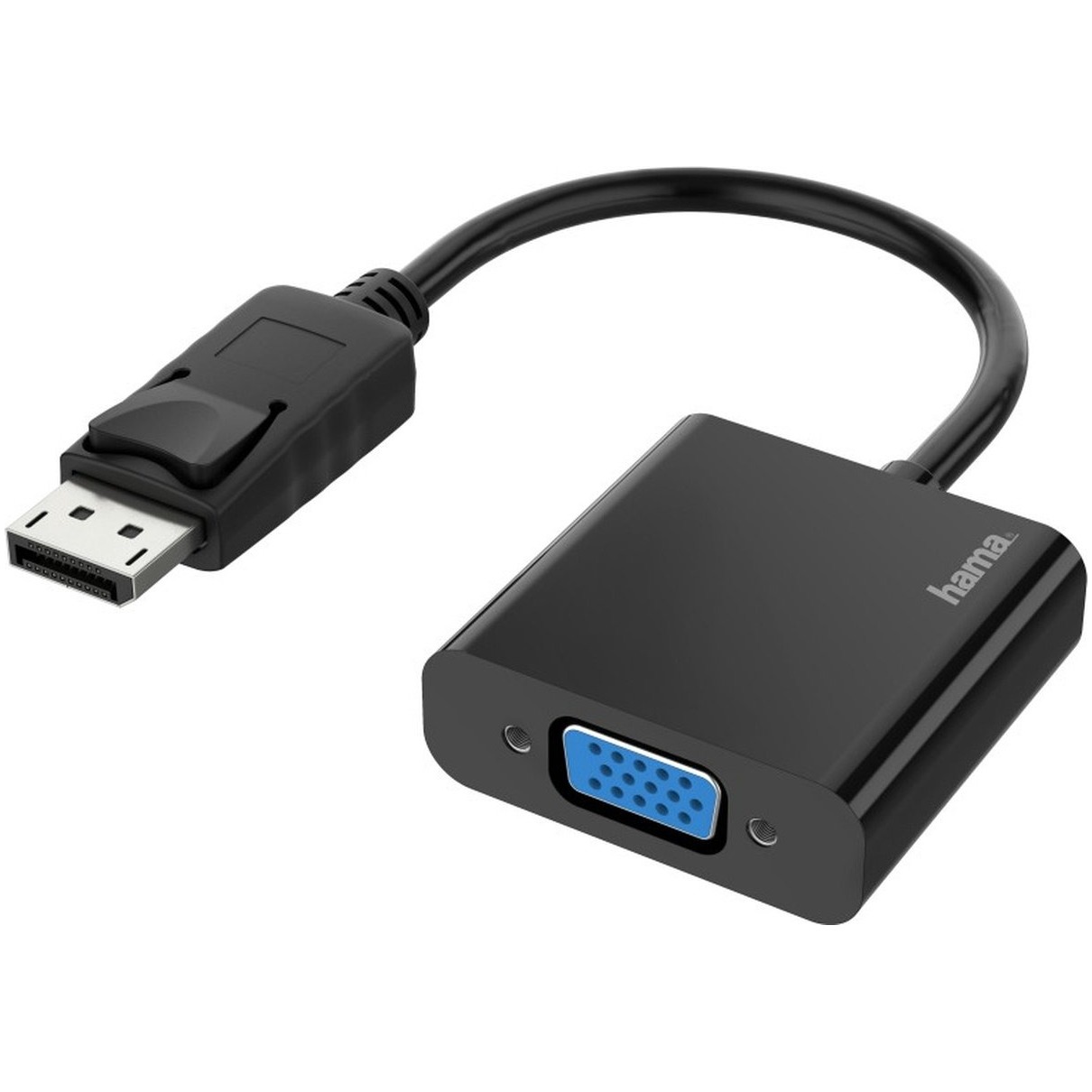 Hama Video-adapter, DisplayPort-stekker - VGA-aansluiting, Full-HD 1080p Kabel Zwart