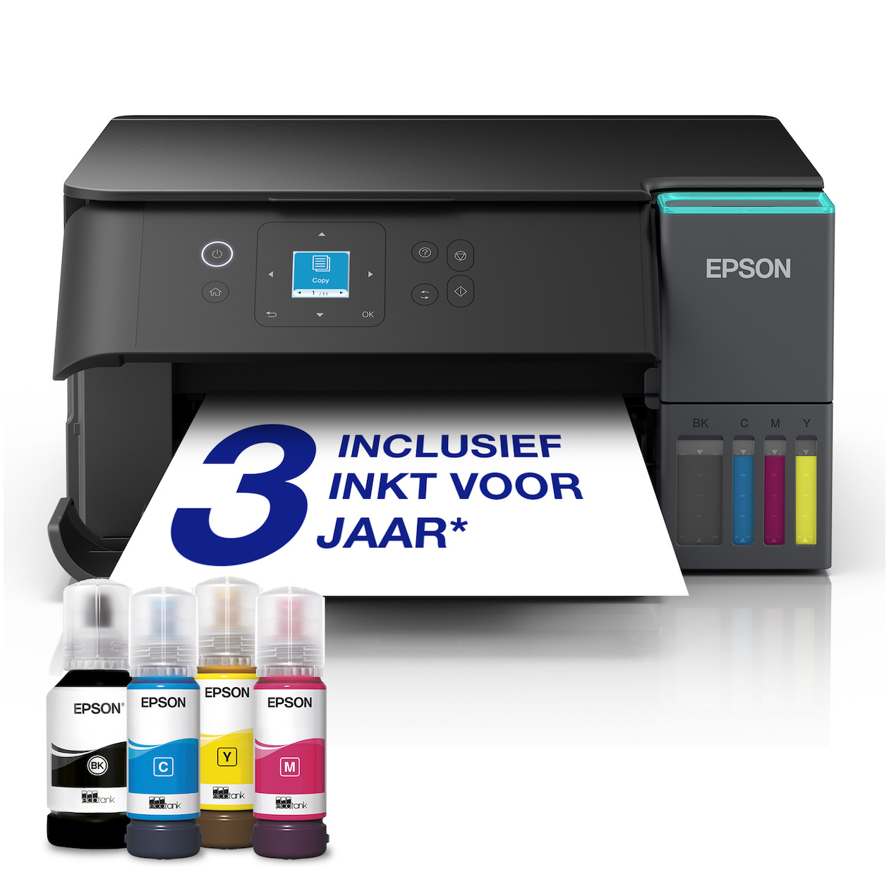 Epson EcoTank ET-3950 All-in-one inkjet printer Zwart
