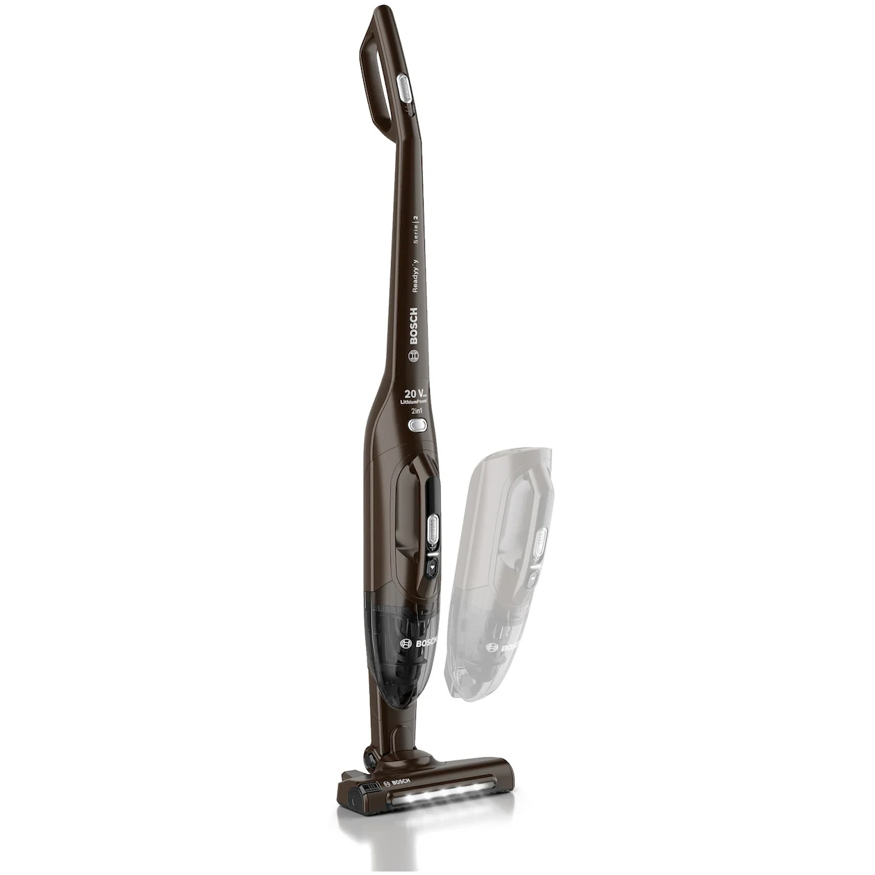 Bosch BCHF220TL Steelstofzuiger zonder zak Bruin