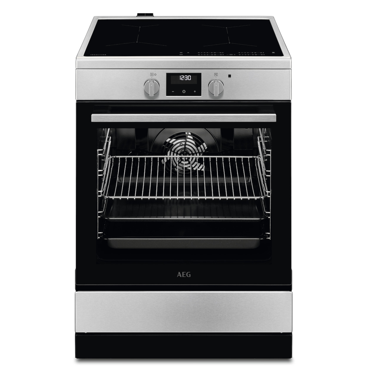AEG CIB6646ABM Inductie fornuis Grijs