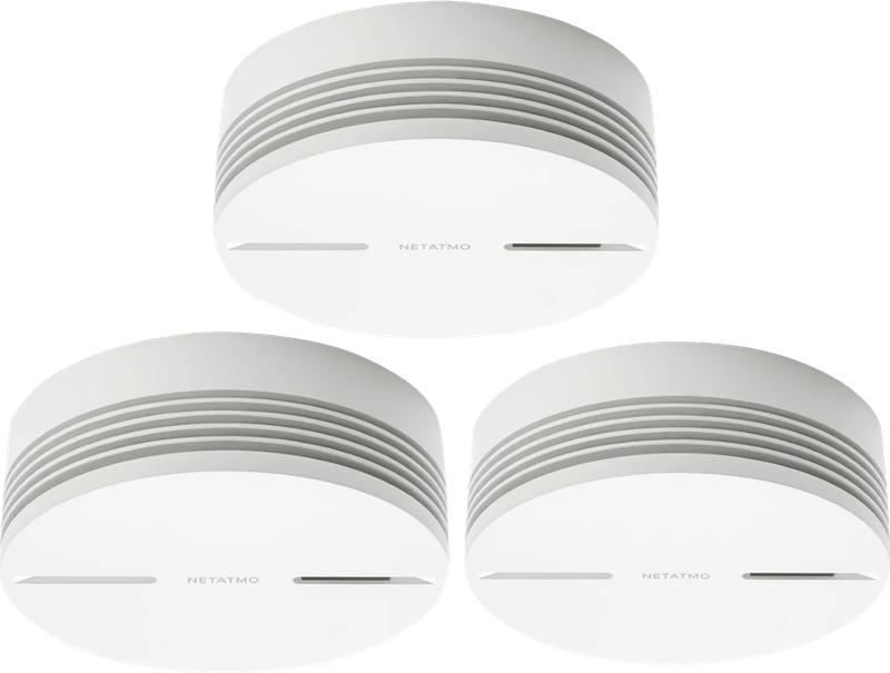 Netatmo Slimme Rookmelder (10 jaar) 3-Pack