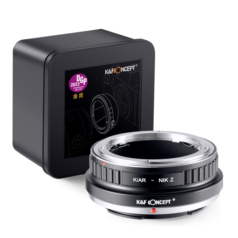 K&F Concept lensadapter Konica AR naar Nikon Z-mount voor Konica Auto-Reflex lenzen op Nikon Z camera's