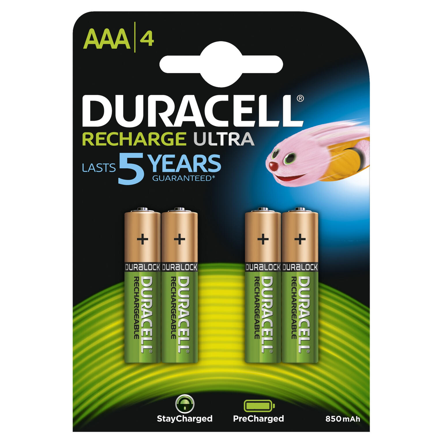Duracell oplaadbare AAA batterijen 4 stuks