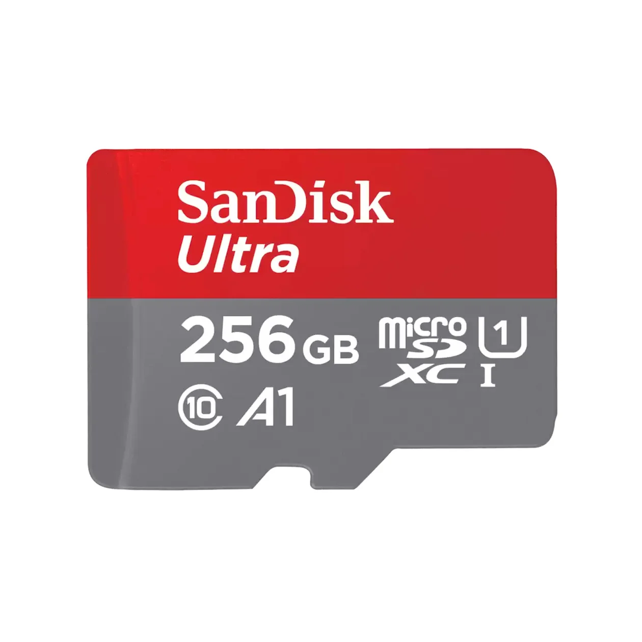 SanDisk MicroSDXC Ultra 256GB 150mb/s C10 - SDA UHS-I Micro SD-kaart Grijs