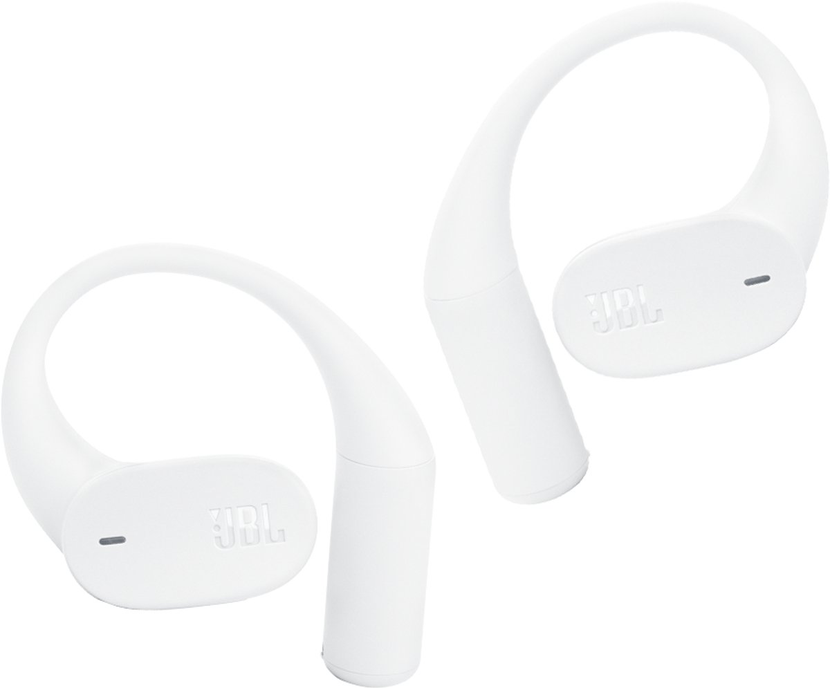 JBL Sense Lite - Open ear Oordopjes - Oortjes Draadloos - Bluetooth - Sport Oordopjes - Sporten - Hardlopen - 32 uur - Spatwaterdicht - IP54 - Wit