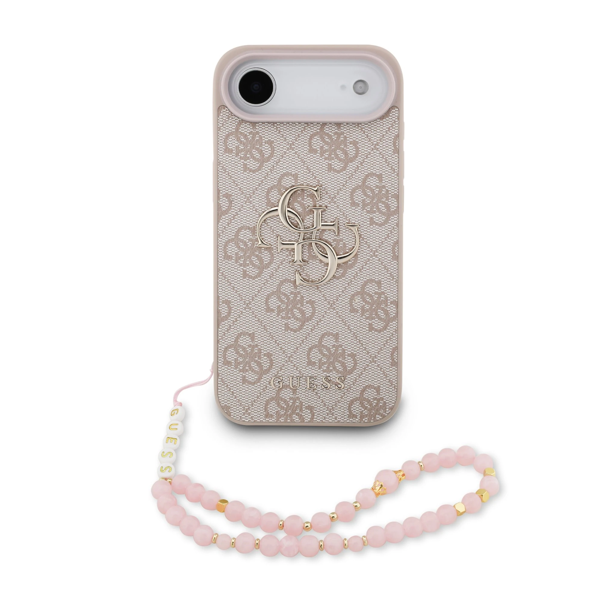 Guess 4G Metal Logo iPhone Air hoesje - Met Polskoord - Roze