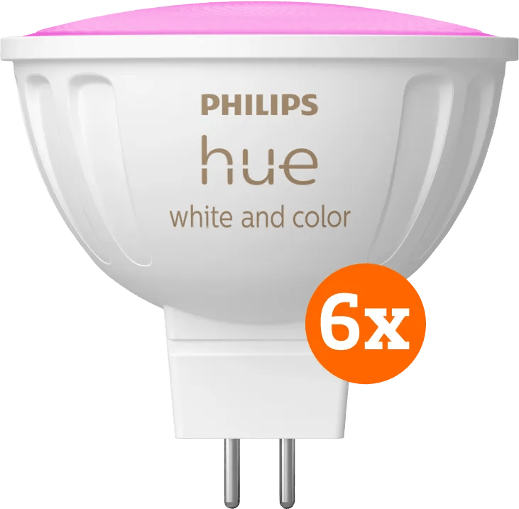 Philips Hue spot White and Color MR16 6-pack