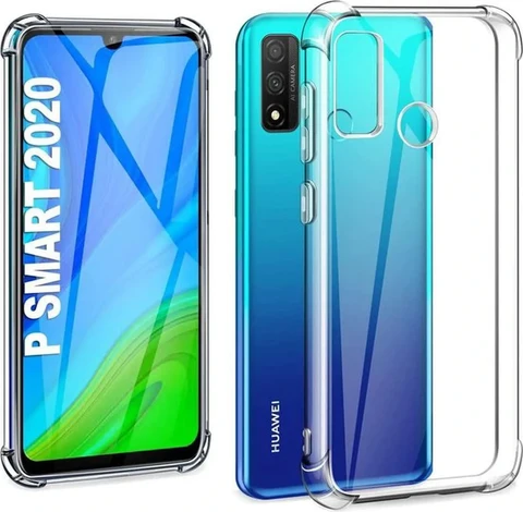 Huawei P Smart 2020 Hoesjes - Flexibel Siliconen Backcover - Schokbestendig - Transparant