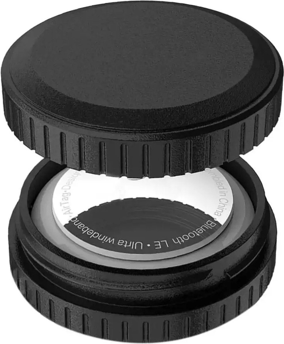 2 x Apple AirTag-behuizing - Waterdicht - Houder - Montage met Premium 3M VHB-Adhesief - Beschermhoes - Case - Supersterk ABS-Plastic - Ontwerp behoudt AirTag-signaal - IP68 Waterdicht - Schokbestendig - 14mm dik - 2 stuks - Lichtgewicht à 8 gram