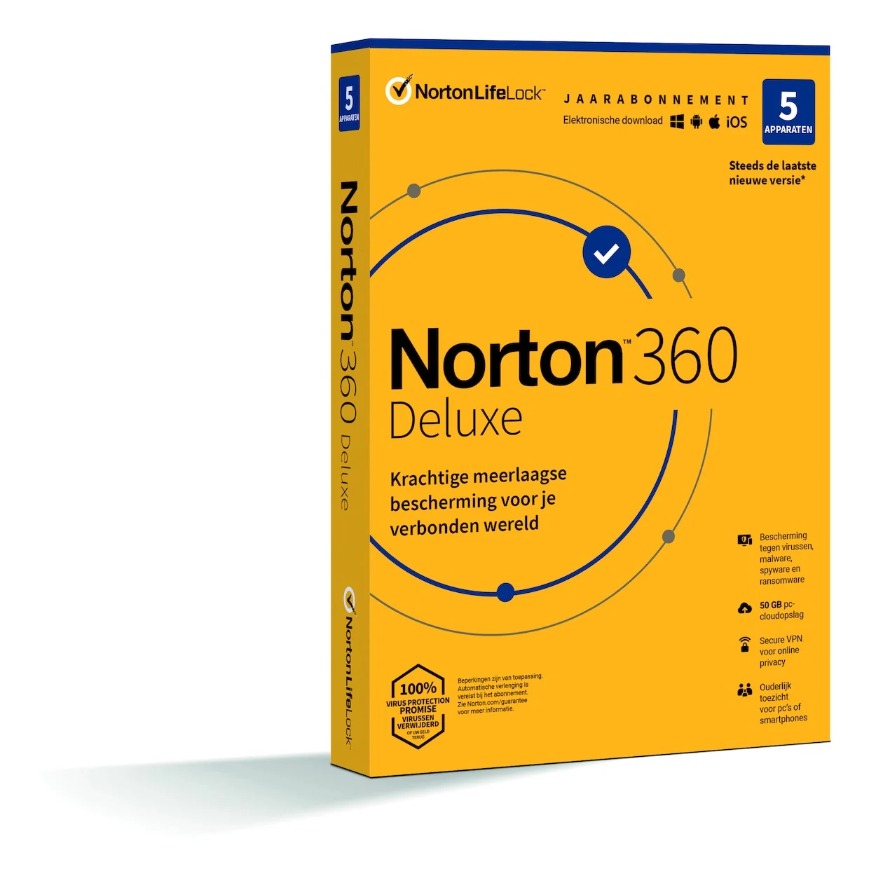Norton 360 Deluxe (5 apparaten) Digitale licentie Software