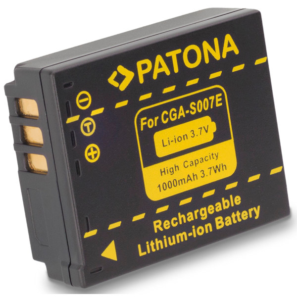 Panasonic CGA-S007(E) / DMW-BCD10 accu (Patona)