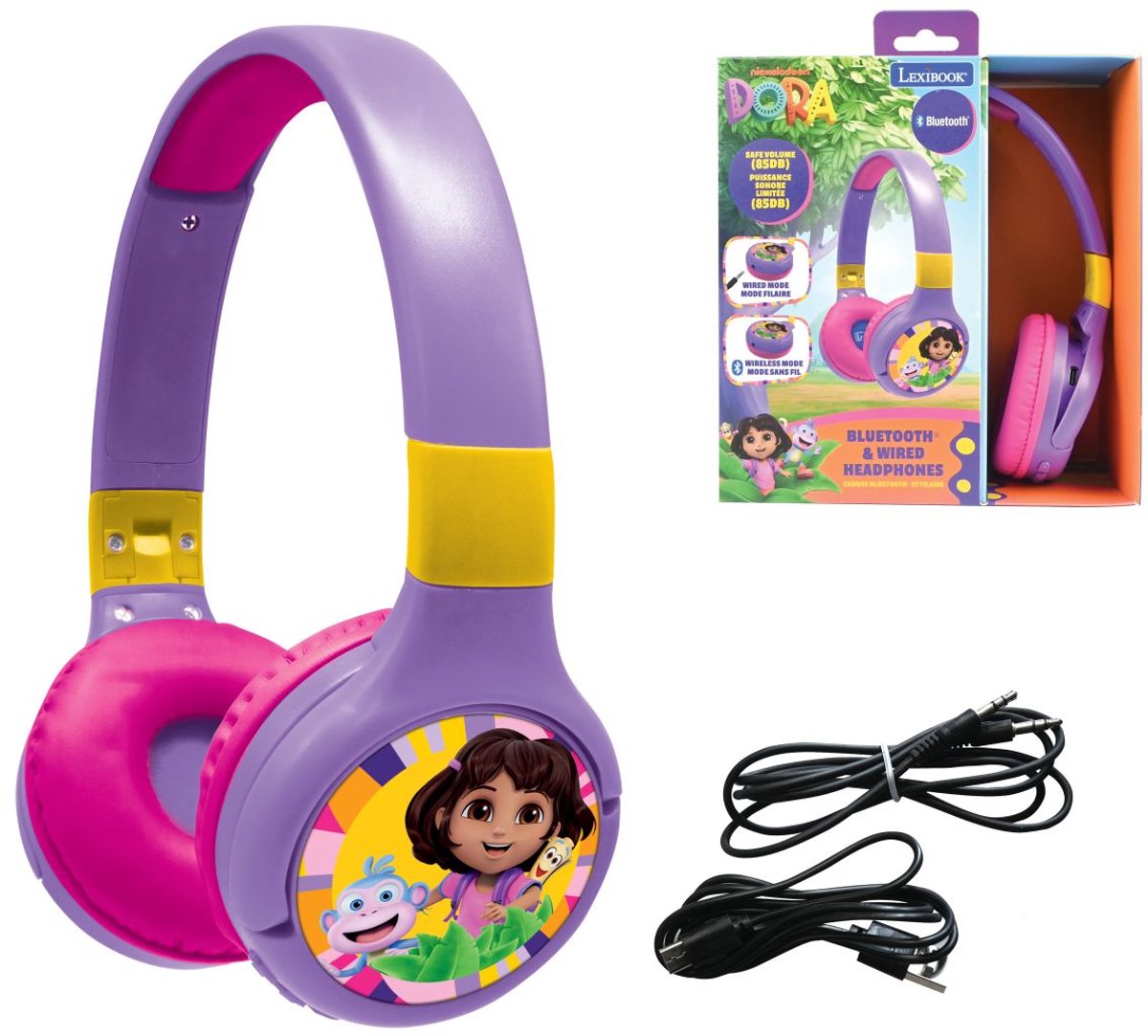 2-in-1 Bluetooth® en Bedrade comfortabele opvouwbare Koptelefoon met veilige volumebeperking Dora Design