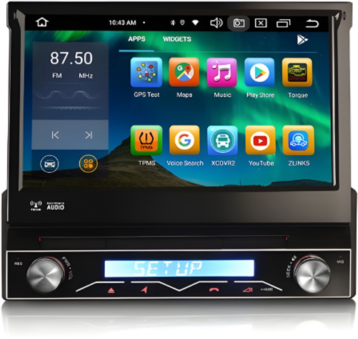 1 din carplay klapscherm | Android Auto | Android 16 | Cartronix