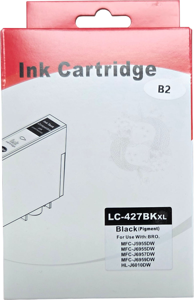 Huismerk Brother LC-427XLBK cartridge zwart