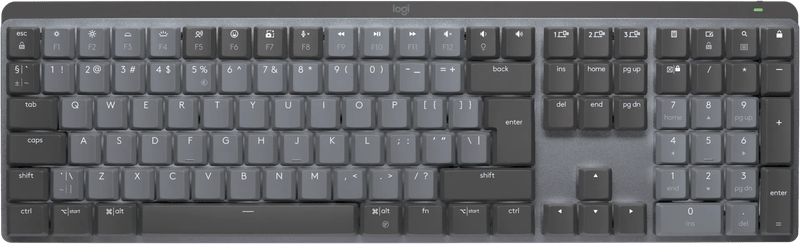 Logitech MX Mechanical Draadloos Toetsenbord Metaal