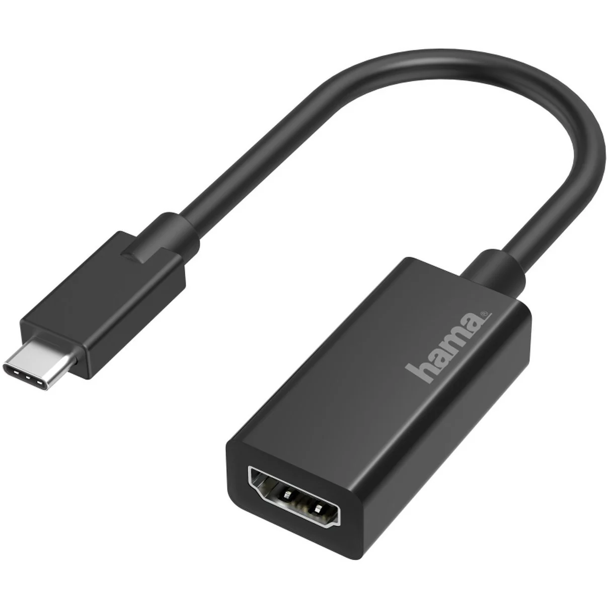 Hama Video-adapter USB-C naar HDMI Ultra-HD 4K HDMI kabel Zwart