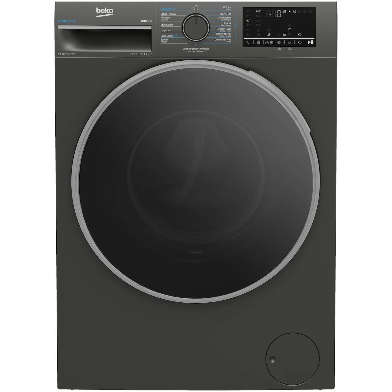 Beko B3WM49410M2 Selective Line Wasmachine Grijs