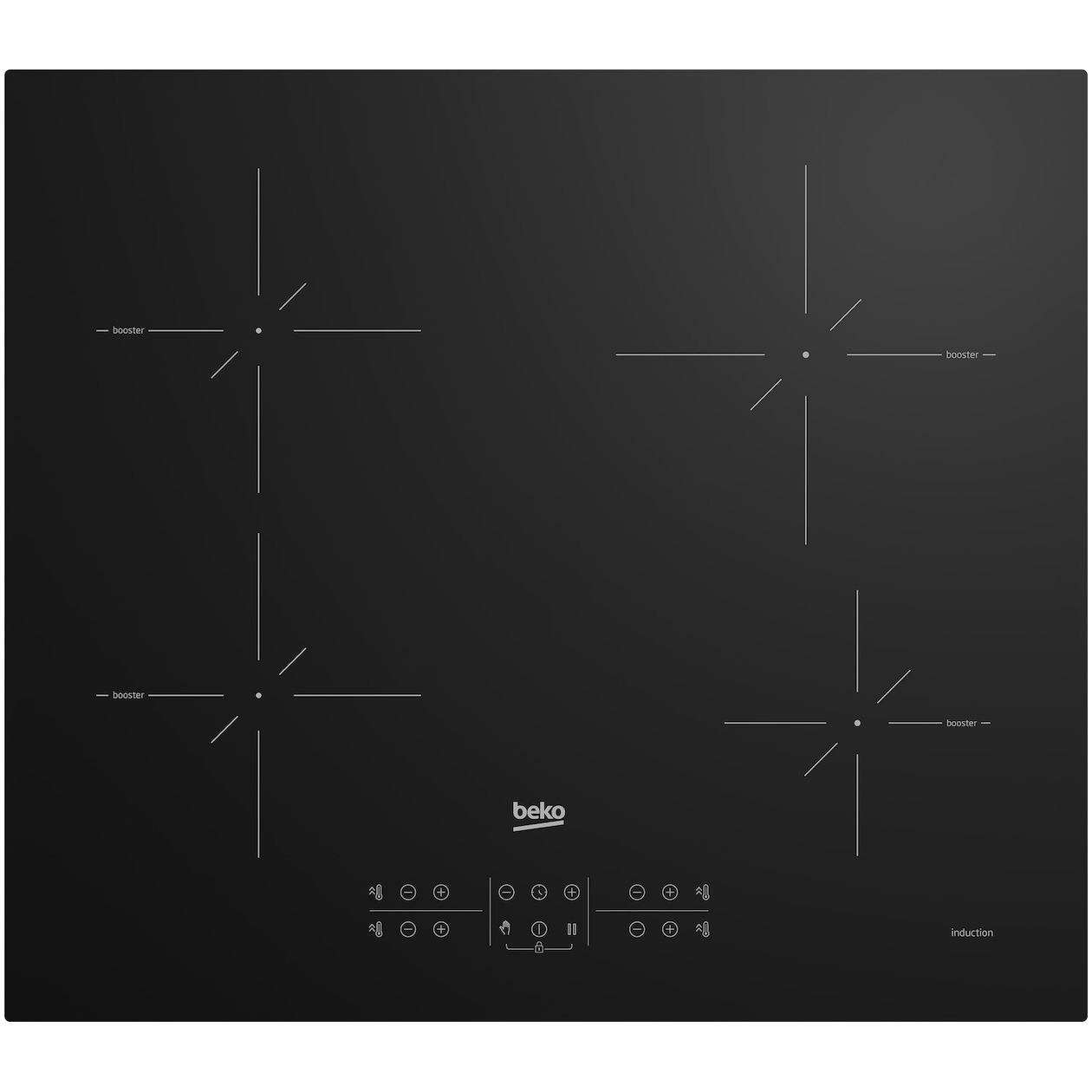 Beko HII64200SMT Selective Line Inductie kookplaat Zwart