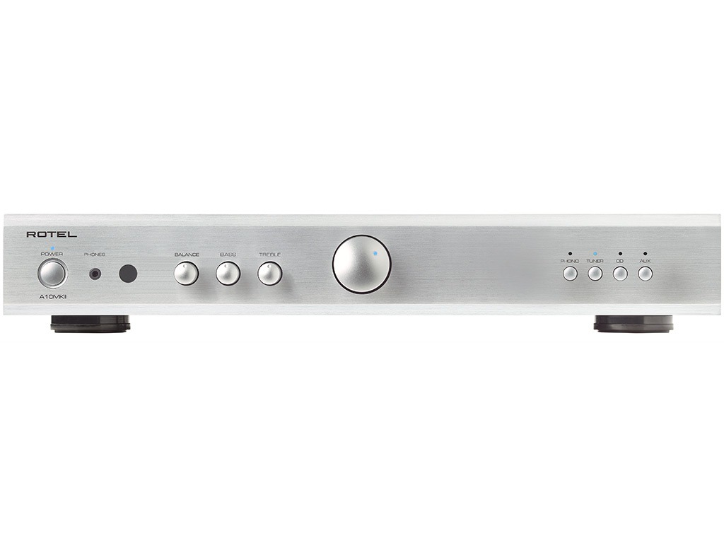 Rotel A10 MKII geïntegreerde versterker zilver