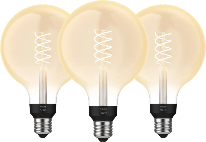 Philips Hue Filamentlamp White Globe XL E27 - 2023 - 3-pack
