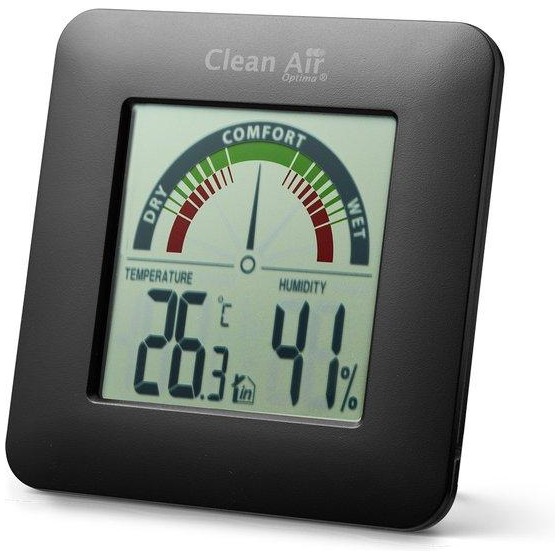 Clean Air Optima HT-01B hygro-thermometer Klimaat accessoire Zwart