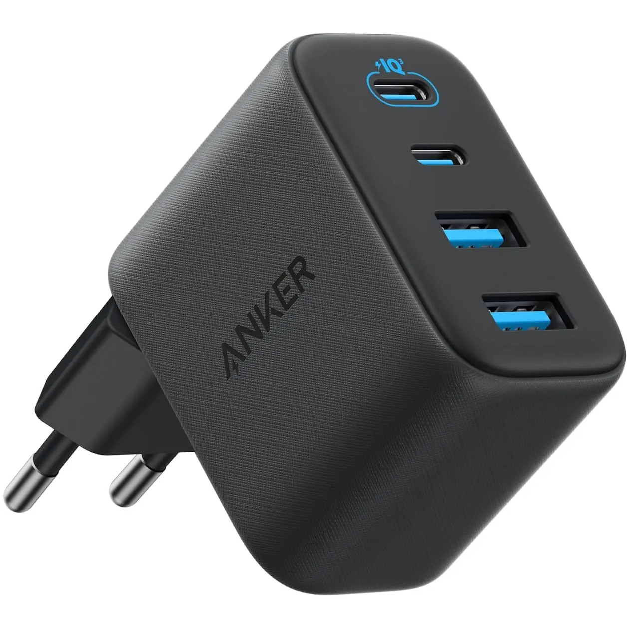 Anker Zolo Charger 50W 4-Port 2x USB-C 2x USB-A Oplader Zwart