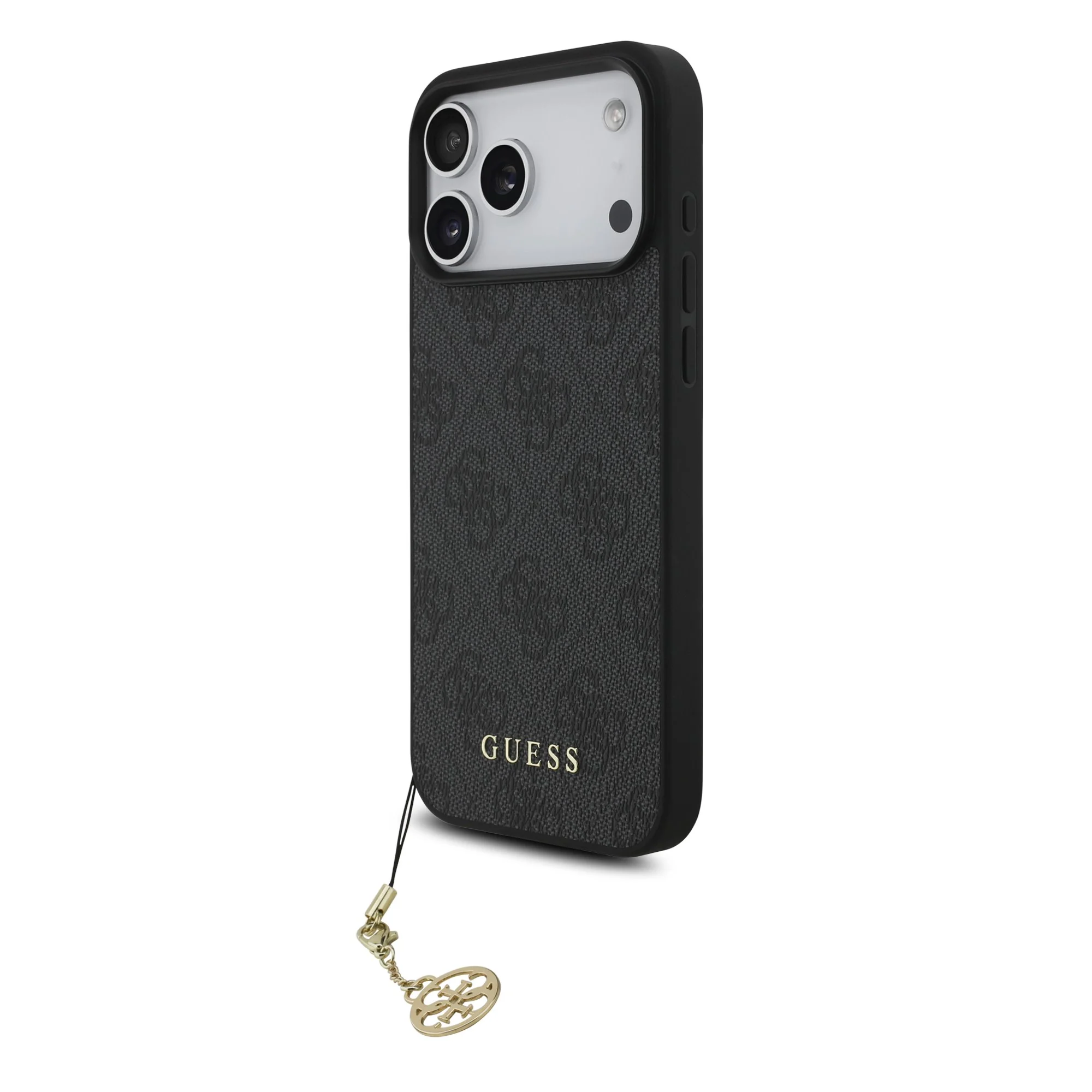 Guess 4G Charm MagSafe hoesje voor iPhone 17 Pro Max en iPhone 18 Pro Max - Grijs