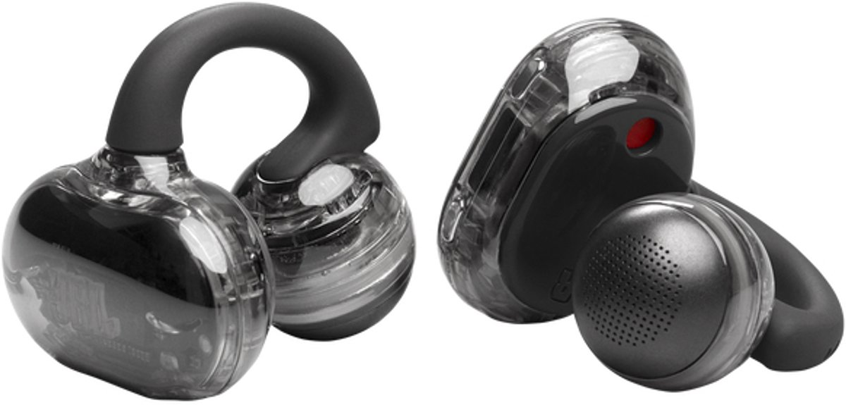 JBL Soundgear Clips - Open Ear Oortjes - Oortjes Draadloos - Sport Oordopjes - Bluetooth - Clip On - Hardlopen - 32 uur - Spatwaterdicht - IP54 - Oorclips - Zwart
