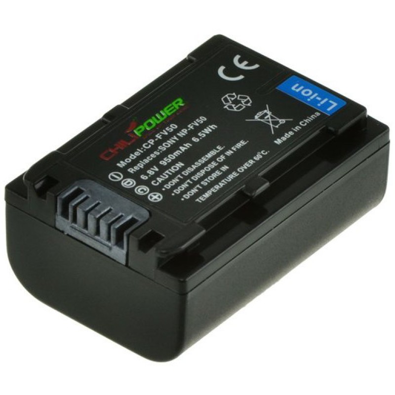 ChiliPower NP-FV50 / NP-FV30 accu voor Sony - 950mAh