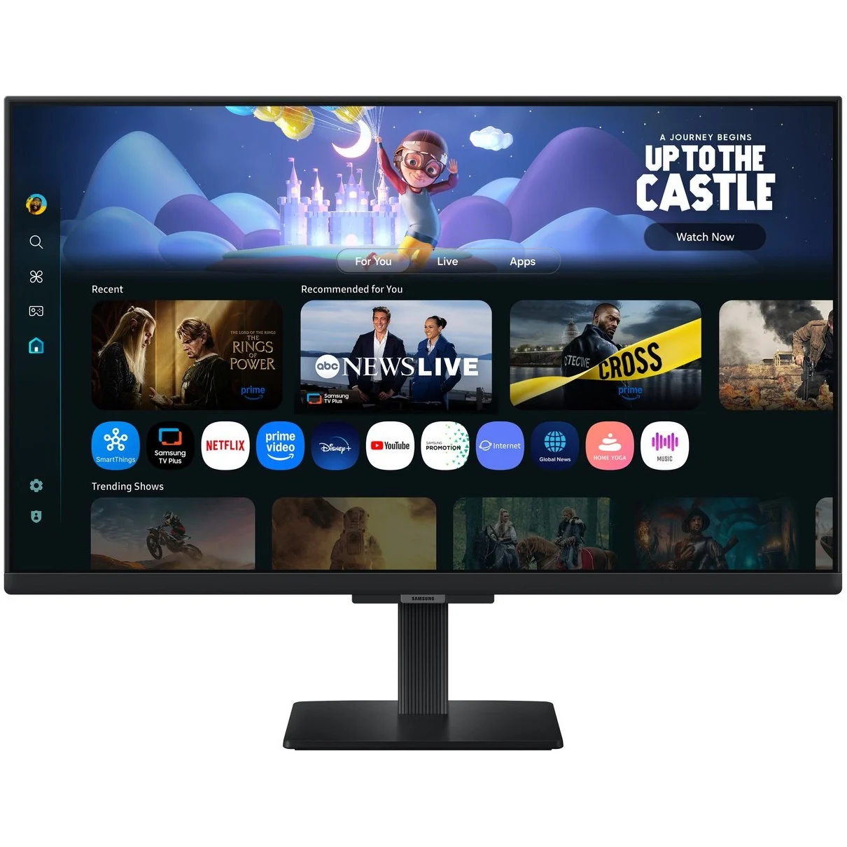 Samsung Smart Monitor M5 M50D FHD LS27FM500EUXEN Monitor Zwart